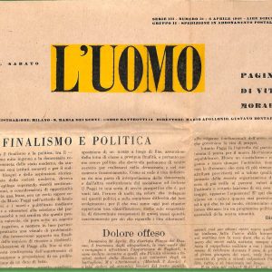 ZA1774 - GIORNALE D'epoca  - Aprile  1946   - L'UOMO Milano