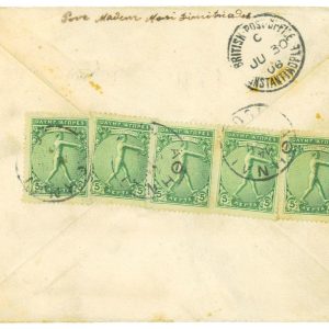 P3411 -OLYMPIC GAMES , GREECE ,  LETTER FROM ATHENS TO CONSTANTINOPOLI 1906
