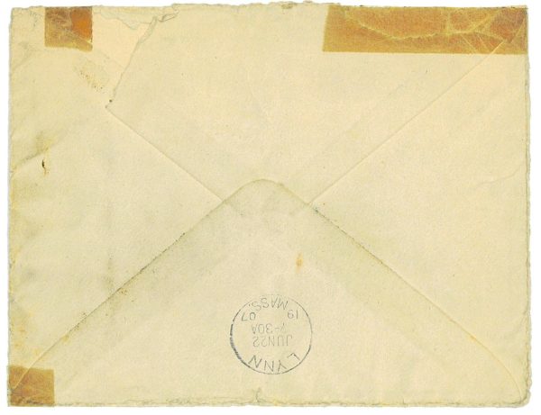 P3416 -OLYMPIC GAMES , GREECE 1906 , 25 L. RATE TO THE US, ARRIVAL CANCELLATION - immagine 2