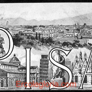 ad0151 - CARTOLINA D'EPOCA - Pisa Città - Panorama di PISA  1908