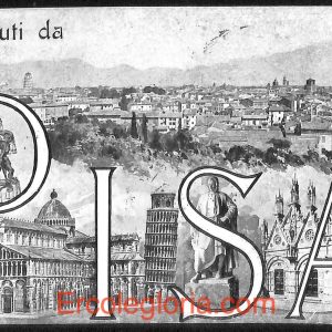 ad0171 - CARTOLINA D'EPOCA - Pisa Città - Saluti da PISA BELLA!!  1918