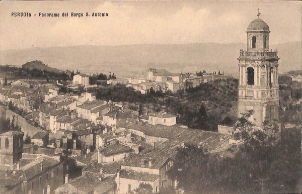 ab8814 - CARTOLINA  D'EPOCA - Perugia Città - Panorama del Bordo S. Antonio
