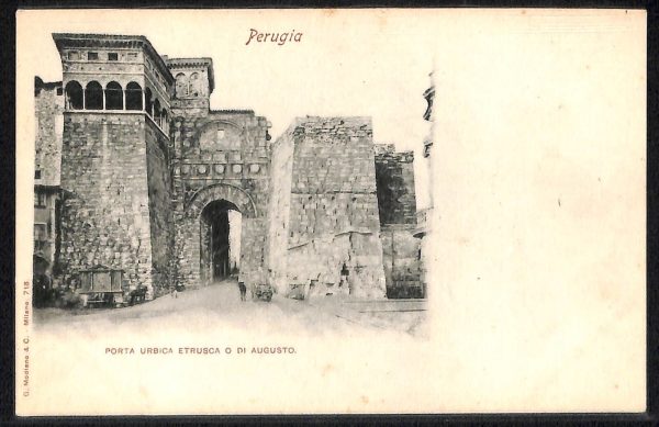 ab8816 - CARTOLINA  D'EPOCA - Perugia Città - Porta Urbica Etrusca