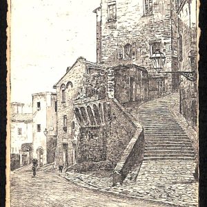 ab8830 - CARTOLINA  D'EPOCA - Perugia Città - Via del Boggio