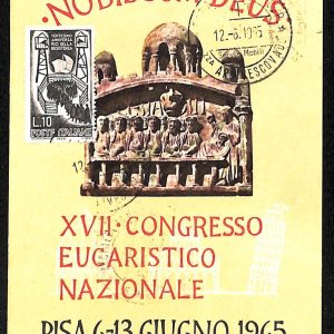 ad0188 - CARTOLINA D'EPOCA - Pisa Città - NOBISCUM DEUS