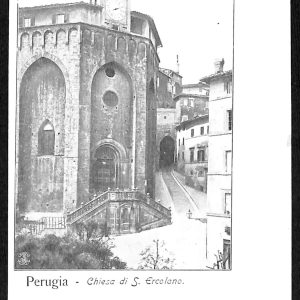 ab8861 - CARTOLINA  D'EPOCA - Perugia Città - Chiesa di S. Ercolano