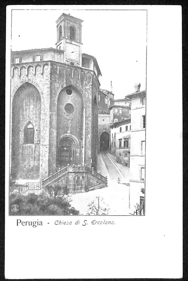 ab8861 - CARTOLINA  D'EPOCA - Perugia Città - Chiesa di S. Ercolano