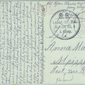 83935 - POLAND - POSTAL HISTORY: Military Mail FELDPOST POSTCARD: Białystok 1917