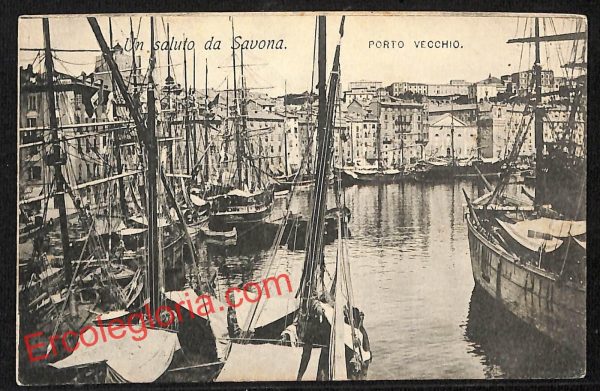 ai4959 - CARTOLINA D'EPOCA - Savona Città - Porto Vacchio