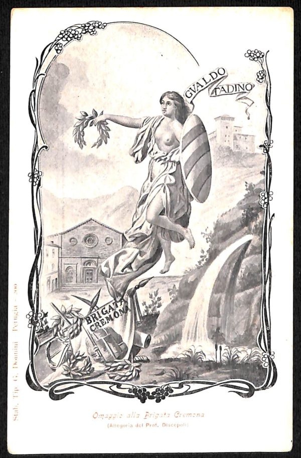 ab8871 - CARTOLINA  D'EPOCA - Perugia Città - Omaggio alla Brigata Cremona