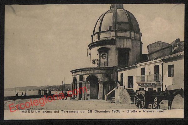 ag8629 - CARTOLINA D'EPOCA - Messina Città - Grotta e Riviera Faro