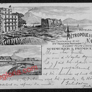 ah3720 - CARTOLINA D'EPOCA - Napoli Città - Hotel Mètropole De La Ville