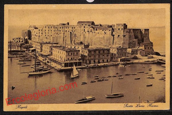 ah3721 - CARTOLINA D'EPOCA - Napoli Città - Hotel Terminus - Santa Lucia Nuova