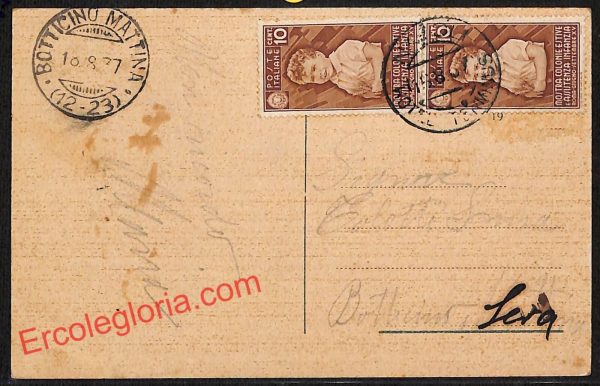 ah3721 - CARTOLINA D'EPOCA - Napoli Città - Hotel Terminus - Santa Lucia Nuova - immagine 2