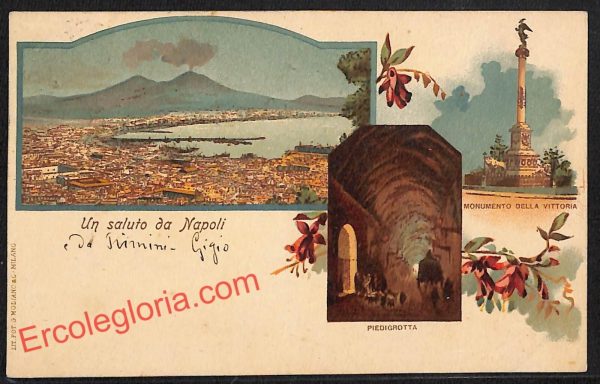 ah3723 - CARTOLINA D'EPOCA - Napoli Città - Panorama