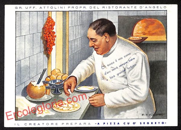 ah3726 - CARTOLINA D'EPOCA - Napoli Città - Ristorante D' Angelo