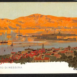 ag8407 - CARTOLINA D'EPOCA - Messina Città - Panorama