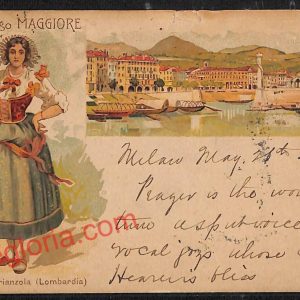 ag5722 - CARTOLINA D'EPOCA - Lago Maggiore - INTRA