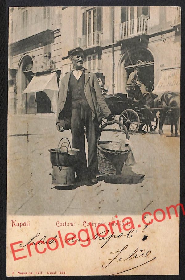 ah3728 - CARTOLINA D'EPOCA - Napoli Città - Costumi Napoletani