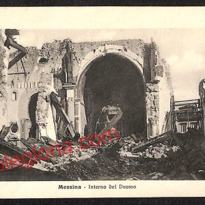 ag8413 - CARTOLINA D'EPOCA - Messina Città - Interno del Duomo