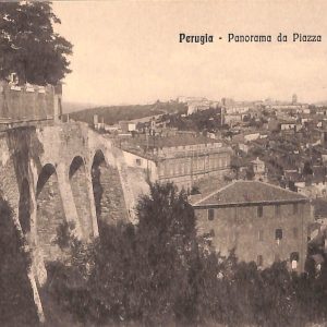 ab8884 - CARTOLINA  D'EPOCA - Perugia Città - Piazza di Porta Sole