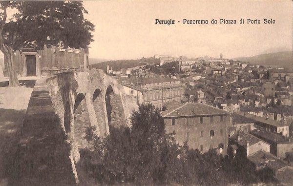 ab8884 - CARTOLINA  D'EPOCA - Perugia Città - Piazza di Porta Sole