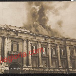 ag8415 - CARTOLINA D'EPOCA - Messina Città - L' incendio del Municipio