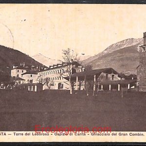 ad9859 - CARTOLINA  D'EPOCA - Aosta Città - Torre del Lebbroso  1909