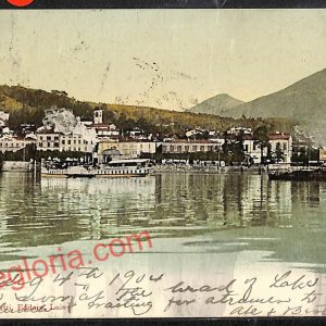 ag5724 - CARTOLINA D'EPOCA - Lago Maggiore - Luino  1904