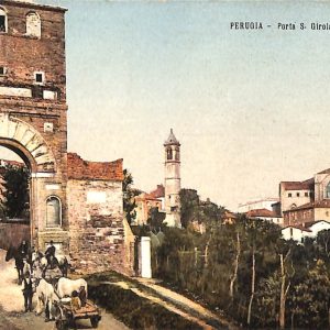 ab8886 - CARTOLINA  D'EPOCA - Perugia Città - Porta S. Girolamo