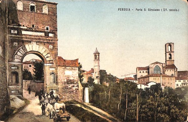 ab8886 - CARTOLINA  D'EPOCA - Perugia Città - Porta S. Girolamo