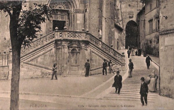 ab8888 - CARTOLINA  D'EPOCA - Perugia Città - Chiesa di S. Ercolano