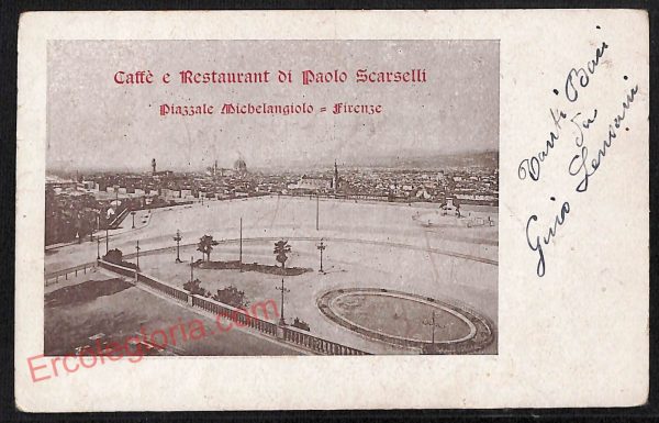 ae6884 - CARTOLINA D'EPOCA - Firenze Città - Piazza Micbelangiolo