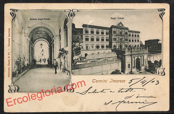 ah5203 - CARTOLINA D'EPOCA - Palermo Provincia - Termini Imerese