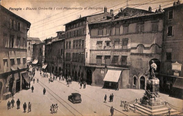 ab8892 - CARTOLINA  D'EPOCA - Perugia Città - Piazza Umberto I