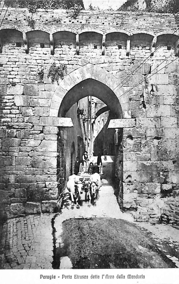 ab8894 - CARTOLINA  D'EPOCA - Perugia Città - Porta Etrusca