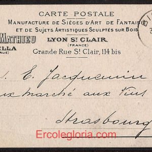 ae1785 - CARTOLINA  D'EPOCA - Biella Città - Pierre Mathieu   1911