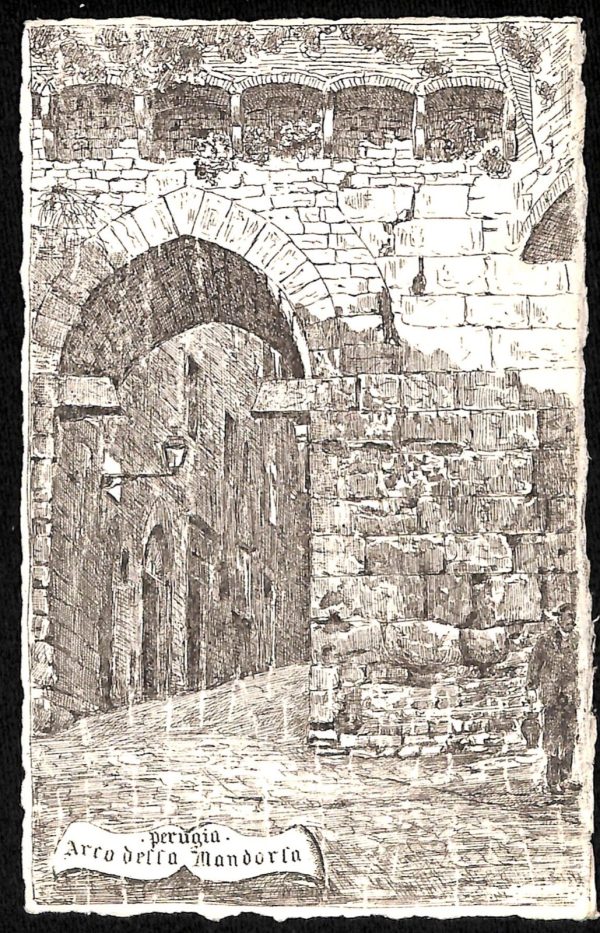 ab8895 - CARTOLINA  D'EPOCA - Perugia Città - Arco della Mandorla