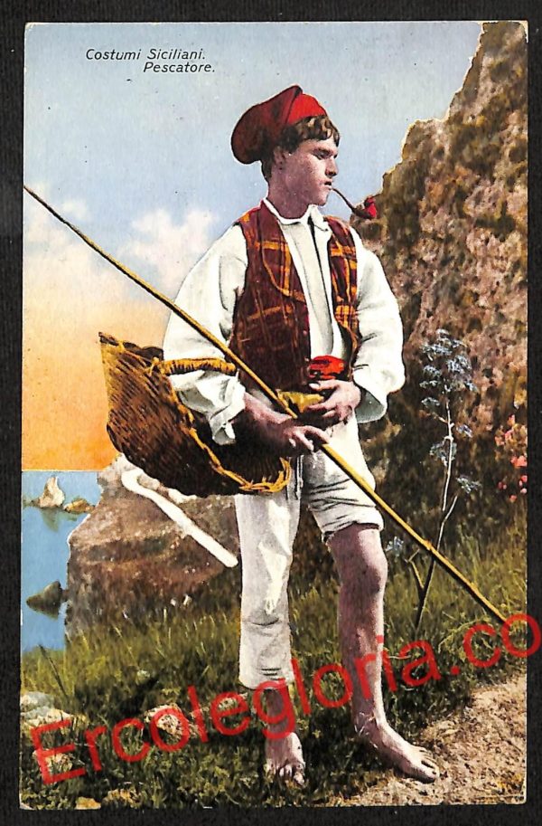 ah5212 - CARTOLINA D'EPOCA - Palermo Città - Costumi Siciliani
