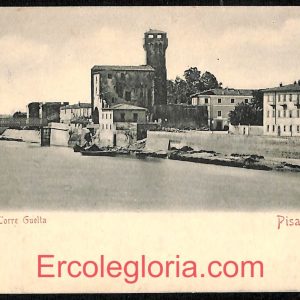 ad0230 - CARTOLINA D'EPOCA - Pisa Città - Torre Guelta