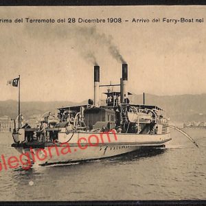 ag8424 - CARTOLINA D'EPOCA - Messina Città - Arrivo del Ferry - Boats