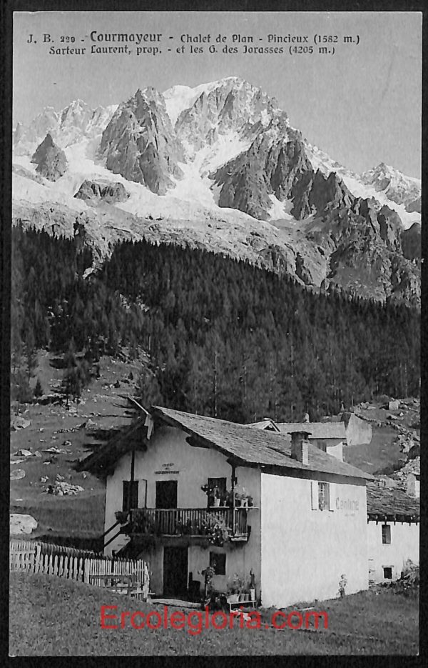 ad9912 - CARTOLINA  D'EPOCA - Aosta Provincia - Courmayeur