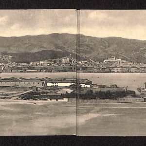 ag8427 - CARTOLINA DOPPIA D'EPOCA - Messina Città - Panorama