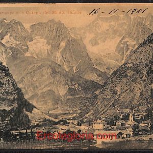 ad9914 - CARTOLINA  D'EPOCA - Aosta Provincia - Courmayeur   1901