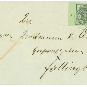 P2872 - HANNOVER, MICHEL NR. 2 PAIR ON COVER. RANDSTUCK NUMMER (11), SUPER LUXU