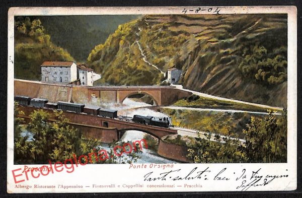 ah8705 - CARTOLINA D'EPOCA - Pistoia Provincia - Pracchia