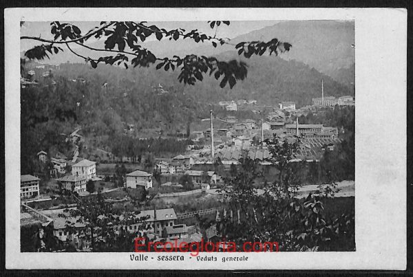 ae1794 - CARTOLINA  D'EPOCA - Biella Città - Panorama