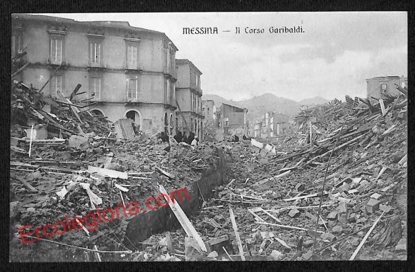 ag8634 - CARTOLINA D'EPOCA - Messina Città - Il Corso Garibaldi