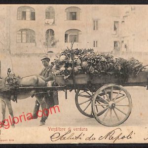 ah3733 - CARTOLINA D'EPOCA - Napoli Città - Venditore di verdura