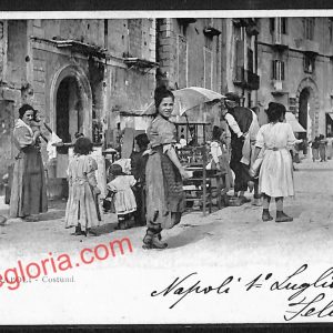 ah3734 - CARTOLINA D'EPOCA - Napoli Città - Costumi Napoletani